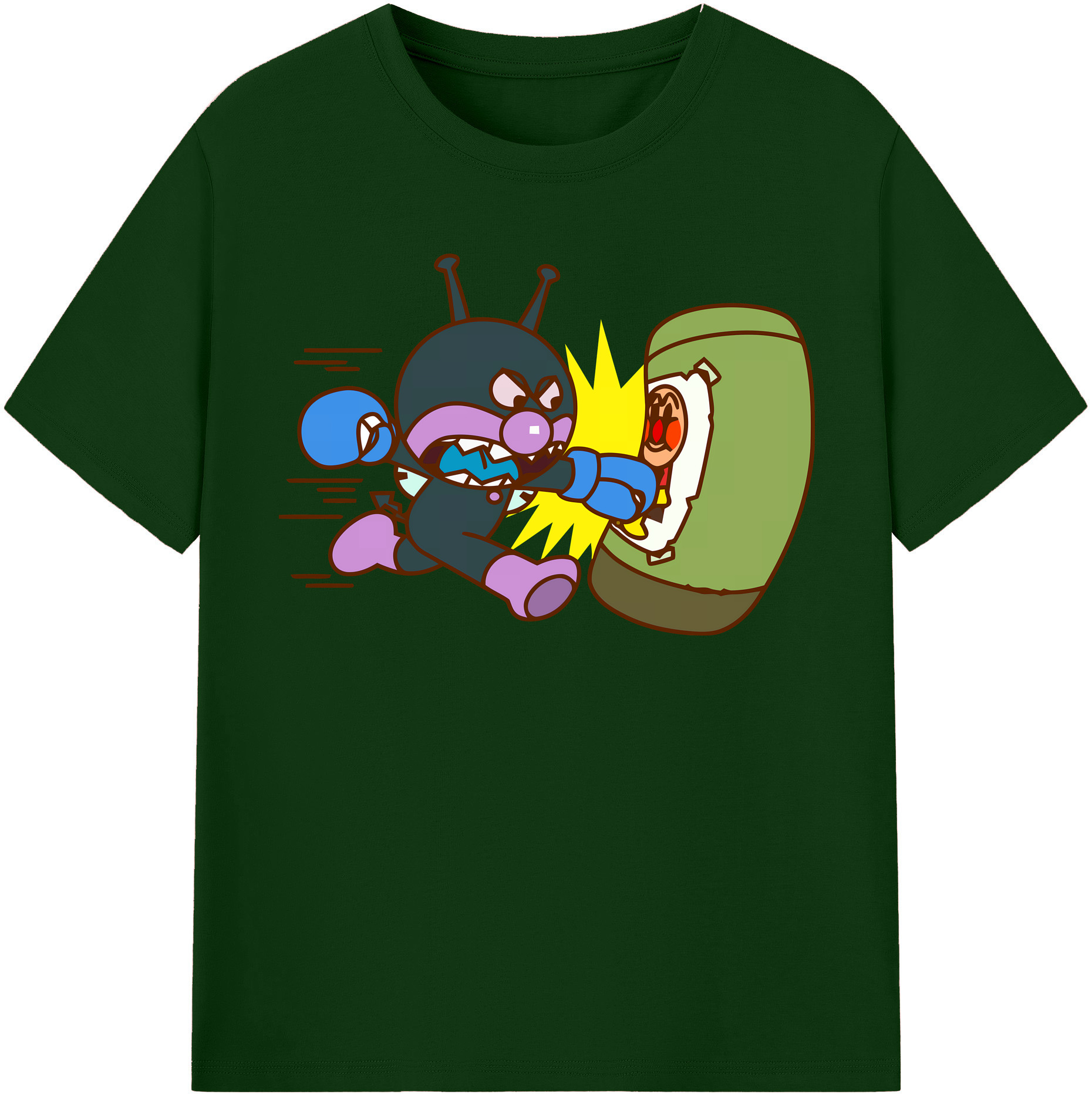 （画像用） アンパンマン Anpanman 綿100％半袖Tシャツ（フロントプリント）